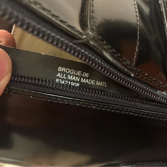 Demonia Brogue 06 Ankle Boot Men’s 12 Unisex Black Nappa Faux Leather Skulls - Picture 10 of 15